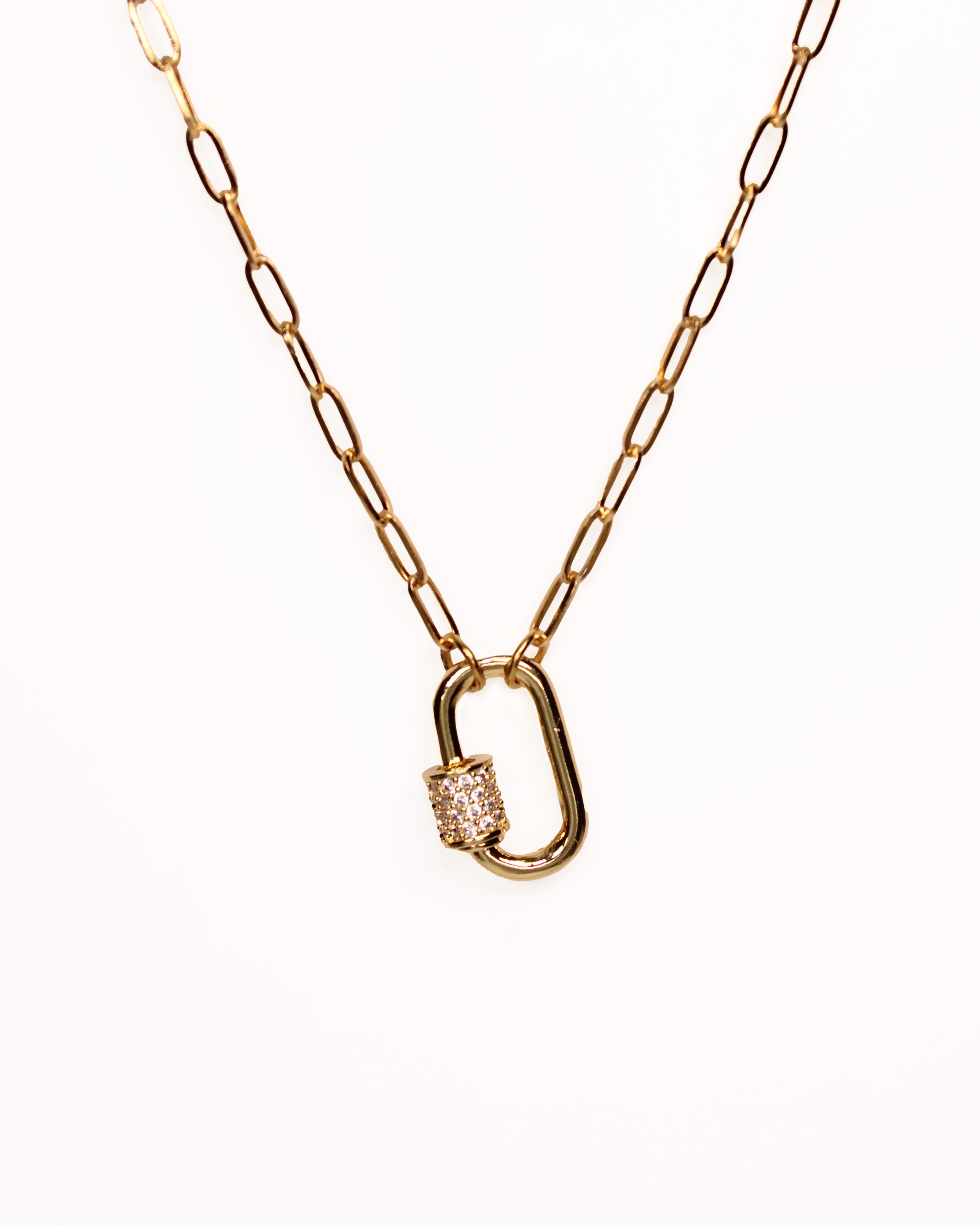 collar de oro para mujer con circonitas 
