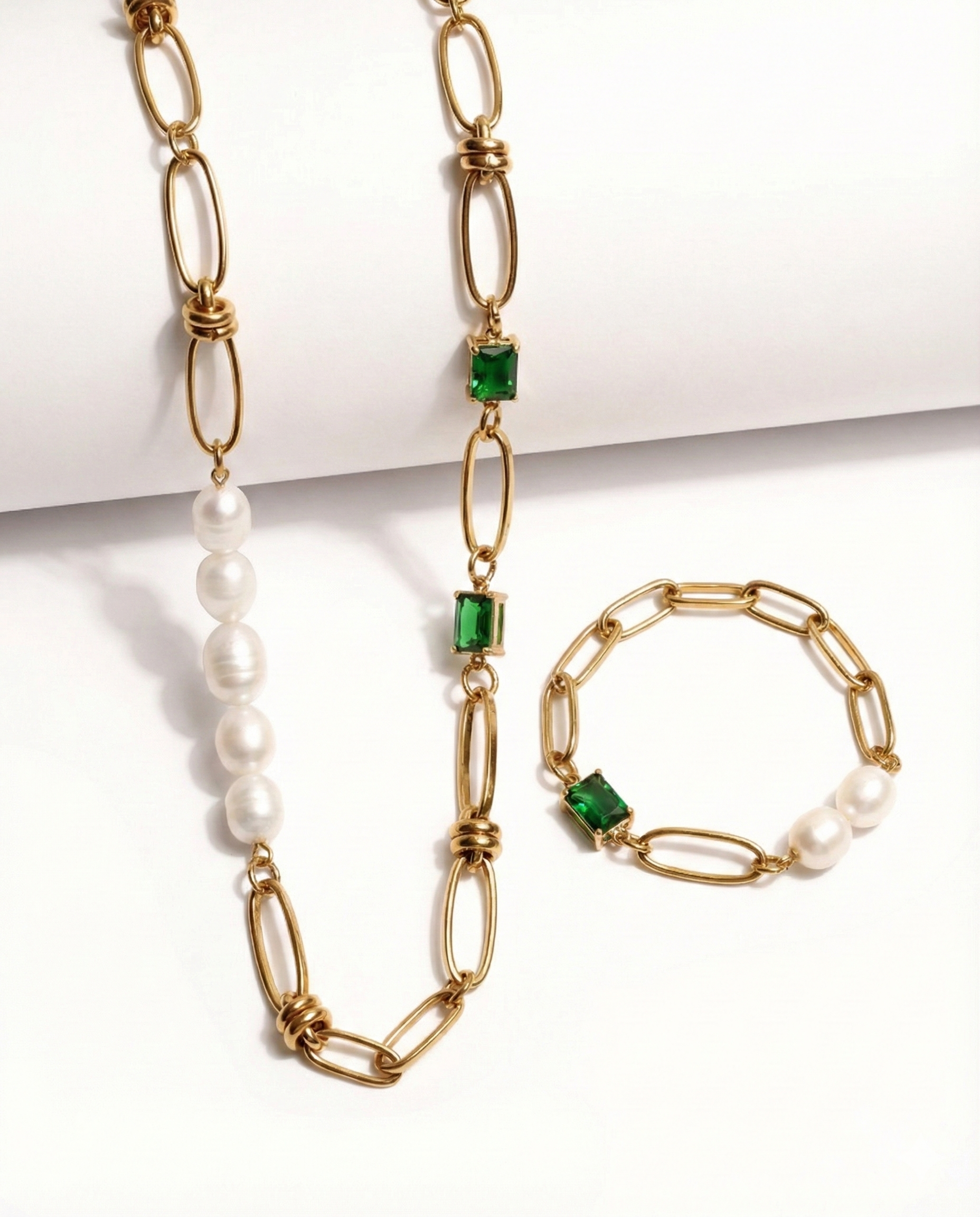 Set Emerald & Pearl